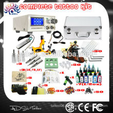 2015 Adshi Hotsale!! 2 Tattoo Guns Tattoo Kit with 7 colors tattoo Ink